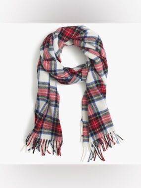 J. Crew Plaid Scarf in Italian Wool